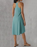 Built In Bra Irregular Sleeveless Vest Dress
