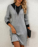 Casual Hooded Comfort Dress