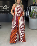 Temperament Irregular Wide-Leg Pants Suit