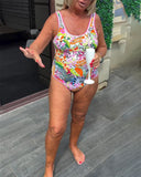 Tropical Floral One-Piece Swimsuit