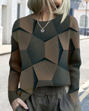 Casual Crew Neck Pullover