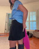 Solid Slimming Bodycon Skirt