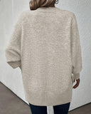Lantern Sleeve V Neck Jumper