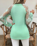 V-Neck Drawstring Top