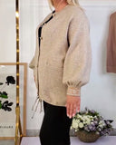 Casual Solid Color Pocket Cardigan