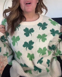 Casual Crew Neck Lucky Pullover