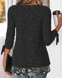 Fake Two-Piece Casual Top