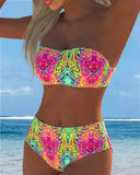 Bandeau Printed Bikini