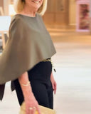 Batwing Sleeve Satin Blouse