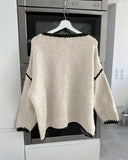 Casual Loose Crew Neck Pullover