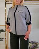 Casual Striped Knitted T-Shirt