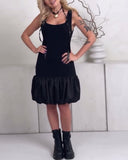 Sleeveless Patchwork Flower Bud Dress