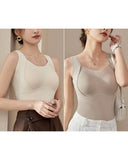 Women's Thermal Tank Tops With Built-in Bra