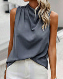 Elegant Sleeveless Buttoned Vest