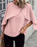 Fashionable Design Round Neck Blouse