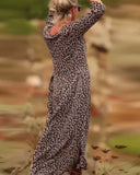 Printed Fashion Round Neck Dress