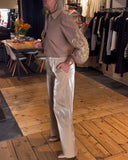 Elastic Waist Fashionable Wide-Leg Pants
