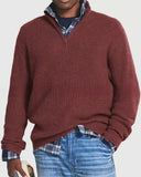 Men's Business Casual Zipper Sweater
