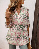 Fashion Floral Long Sleeve Blouse