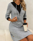 Casual Hooded Comfort Dress