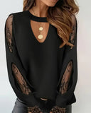 Lace Paneled Sexy Top