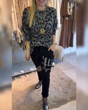 Casual Leopard Print Top
