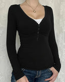 Lace-Trimmed Layered-Look Top