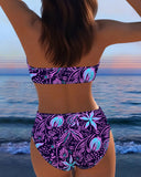 Sexy Printed Strapless Bikini