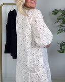 Loose Hollow Flower Dress
