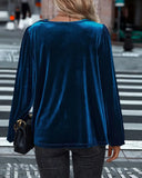Fashionable And Elegant Pile Collar Blouse