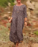 Printed Fashion Round Neck Dress
