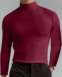 Men's Long-Sleeved Top With Slim Neckline