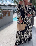 Retro Print Dress