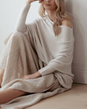 Innovative Asymmetric Draped Knitwear Apparel