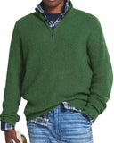Men's Business Casual Zipper Sweater