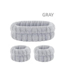 Three-Piece Face Wash Headband Set