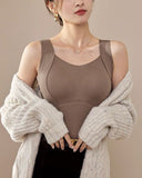Women's Thermal Tank Tops With Built-in Bra