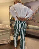 Striped Elegant Trousers