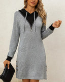 Casual Hooded Comfort Dress