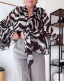 Casual Everyday Ruffle Long Sleeve Blouse