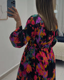 Fashion Floral Print Loose Dress