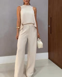 Temperament Sleeveless Irregular Blouse