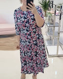Casual Floral Print Dress