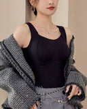 Women's Thermal Tank Tops With Built-in Bra