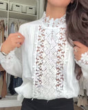 Lace Half Turtleneck Blouse