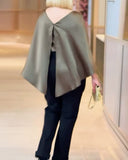 Batwing Sleeve Satin Blouse