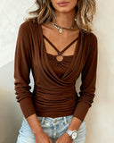 Hot Girl's Fake Two-Piece Top