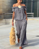 Off-the-Shoulder Elegant Set
