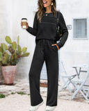 Temperamental Crew Neck Ruched Set