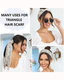 Small Floral Triangle Scarf